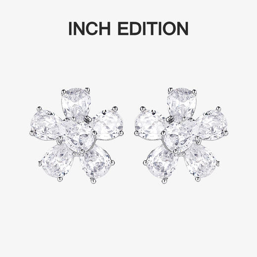 INBA0309 水晶花朵耳环｜INCH EDITION 璀璨星河系列 商品图0