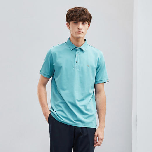 【冰凉丝】柒牌短袖男polo衫夏季新款时尚休闲中青年翻领T恤124T73340 商品图1