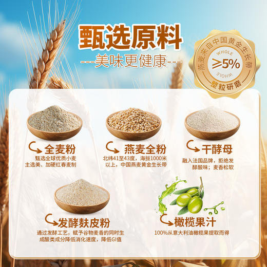 【低GI】DGI燕麦吐司低升糖高饱腹孕妈糖友安心吃 商品图5