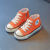 【注重细节，只为品质买单！】2024春季新款儿童高帮帆布鞋 男女小中大童 韩版学生板鞋 亲子情侣鞋-QQ 商品缩略图8