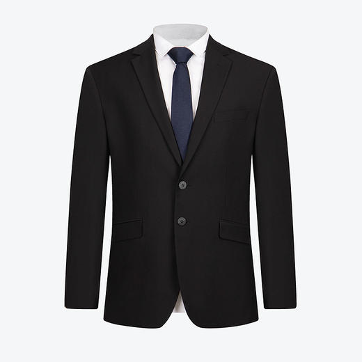【含竹纤维】柒牌西服套装男2024春季新款商务正装黑色平驳领西装126C70610 商品图4