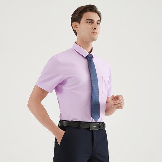 【特价】【莫代尔】柒牌衬衫男短袖商务青年休闲翻领斜纹衬衣122A70171 商品图1