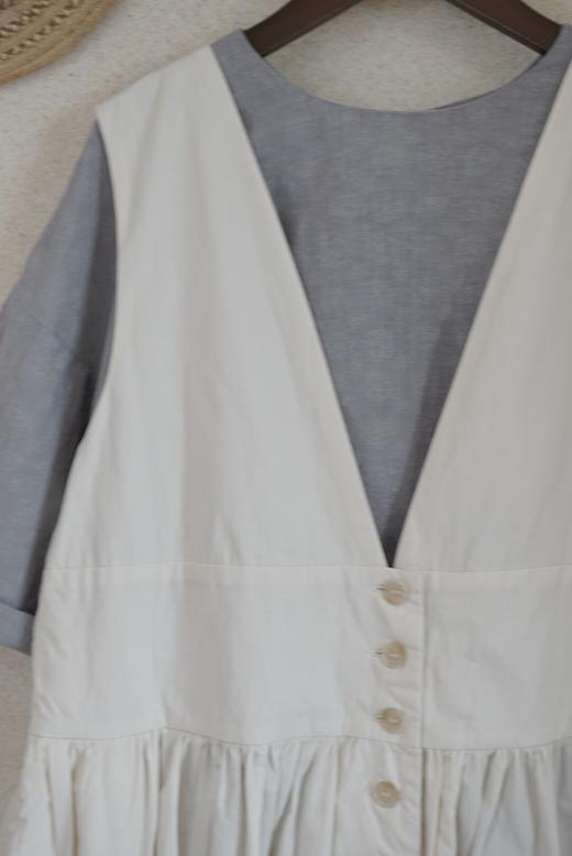 ROBE de PEAU2色背带裙 商品图3