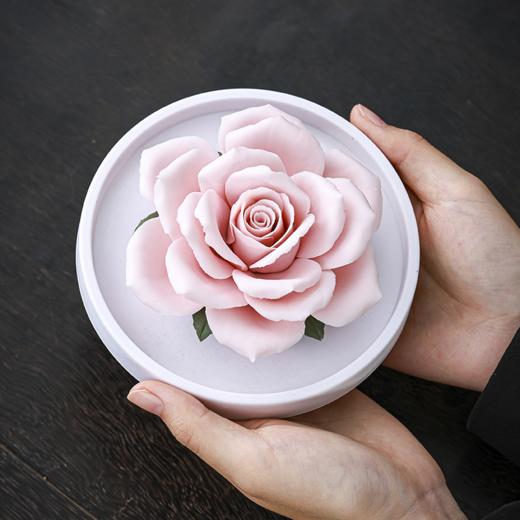 【积分兑换】非遗手捏玫瑰瓷花香薰礼盒 商品图0