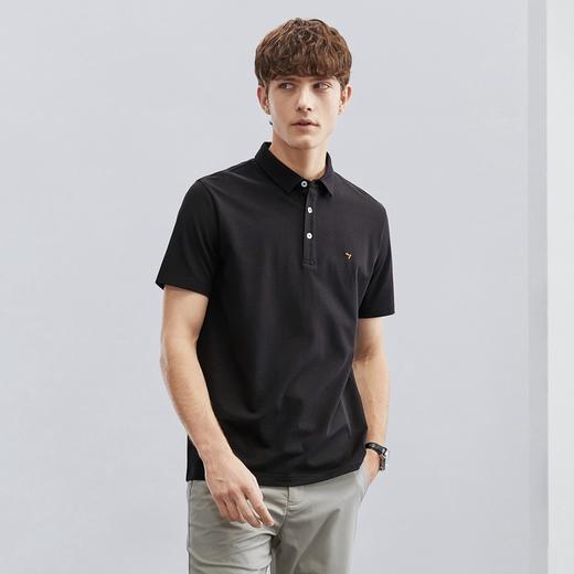 【3A抗菌/2A防螨】柒牌polo衫男短袖夏季薄款休闲商务多色翻领T恤124T72210 商品图1