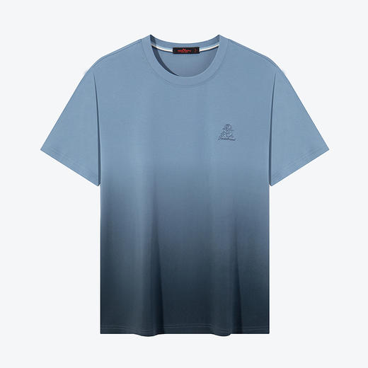 【冰藻泥】柒牌短袖T恤男2024夏季新款时尚休闲渐变印花圆领体恤126T72100 商品图4