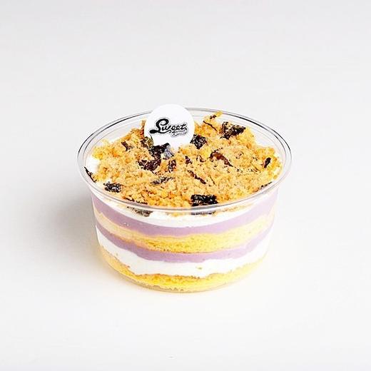 小4寸动物奶油肉松芋泥啵蛋糕 商品图0