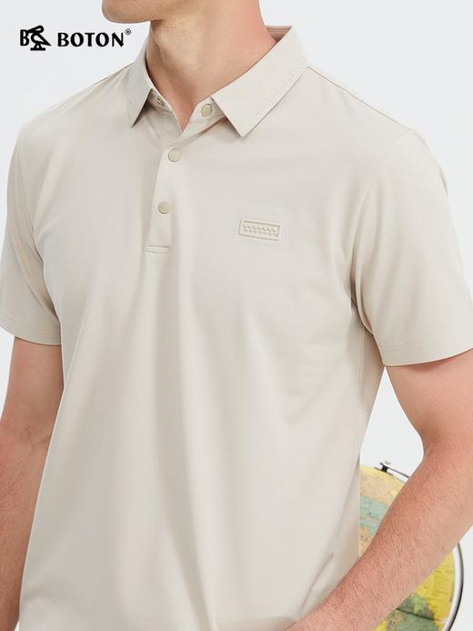波顿春夏季男士天丝桑蚕polo保罗衫高端短袖美式休闲上衣MT010224 商品图2