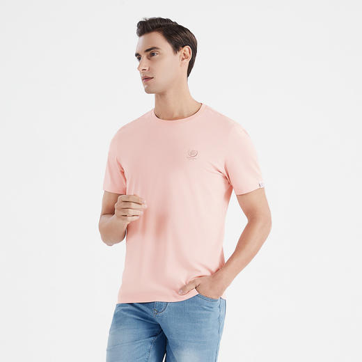 【莫代尔】柒牌男装短袖T恤夏季小老虎休闲潮流圆领体恤122T71760 商品图1