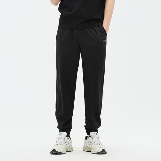 GXG黑色收口针织长裤GE1020834C 商品图1