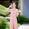 新中式国风套装，时尚气质休闲上衣阔腿裤两件套HR-ZYF8963 商品缩略图3