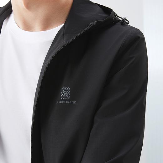 柒牌连帽夹克男士2024春季新款时尚休闲中青年字母印花防风外套潮	126K70510 商品图2