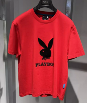 GXG红色圆领短袖T恤GE1440201LY