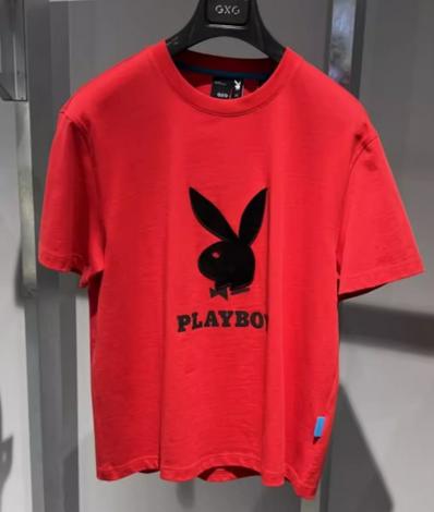 GXG红色圆领短袖T恤GE1440201LY 商品图0