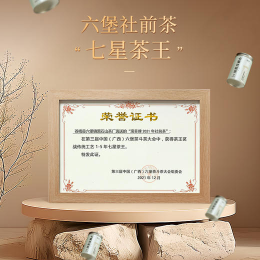懂茶帝﹣六堡茶韦洁群传统工艺制作2021年七星社前六堡50g／罐 商品图2