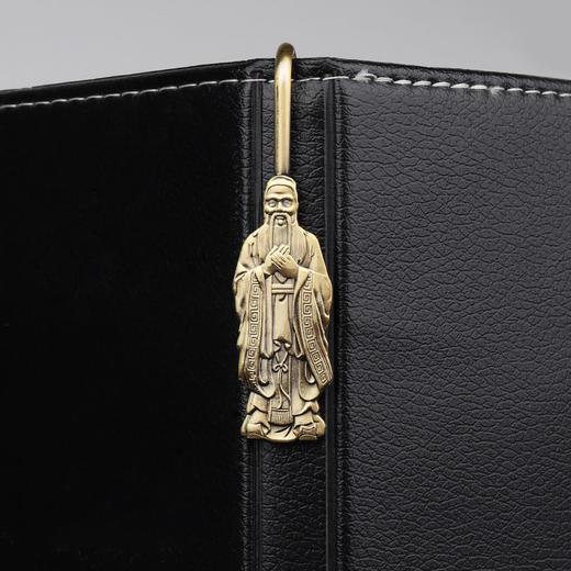 孔子书签金属古典中国风学生用老子孟子墨子庄子书签文创礼品纪念 商品图3