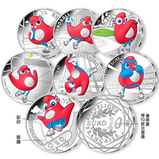 【官方发行】2024巴黎奥运纪念币 一笔国际奥委会审批/中国奥委会特许发行/巴黎造市厂独家铸造 商品图14