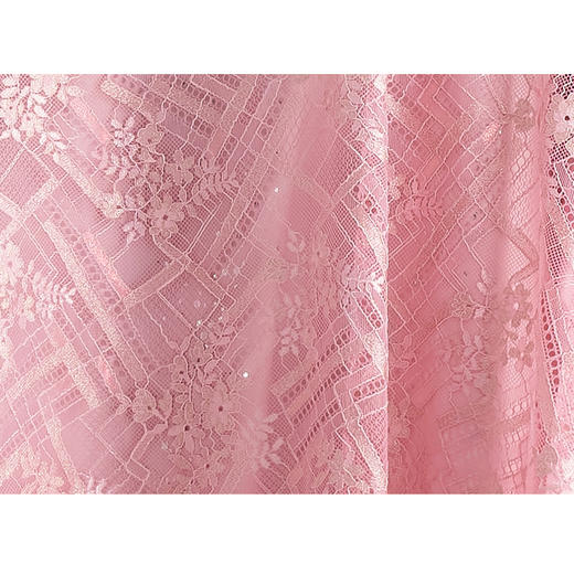 司歌v领蕾丝连衣裙短袖收腰显瘦优雅A89M005 商品图1