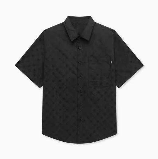 GXG黑色翻领短袖衬衫GE1230813C 商品图3