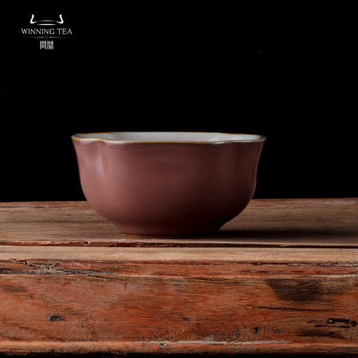 问鼎汝瓷萼红菱式方杯（缺货） 商品图0