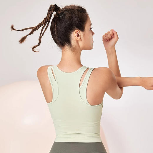 【限时秒】YOGACODE【火树银花系列】2024 假两件普拉提跑步训练健身防震聚拢瑜伽文胸 DSG436 商品图1