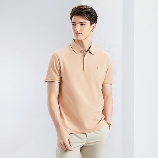 【不变形领】【5A抗菌2A防螨】柒牌凉感短袖polo衫男夏季新款商务休闲翻领上衣126T70340 商品图1