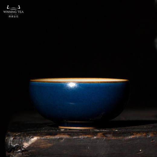 问鼎汝瓷经典款黛蓝平口杯（缺货） 商品图0