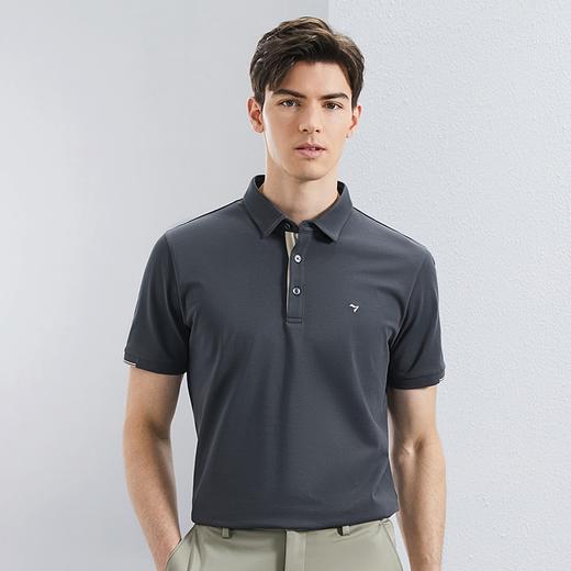 【5A抗菌2A防螨】柒牌短袖polo衫男夏季新款商务休闲绣花翻领T恤126T70360 商品图1
