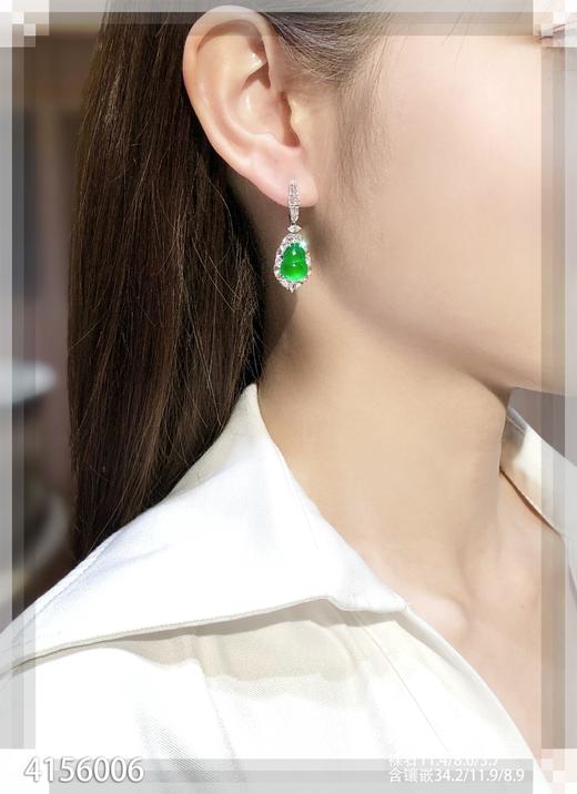 老坑玻璃种黄阳色调葫芦耳坠【4156006】具体价格微信咨询 商品图4