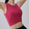【限时秒】YOGACODE【火树银花系列】2024 拼接假两件瑜伽背心一体式固定杯DSG717 商品缩略图2