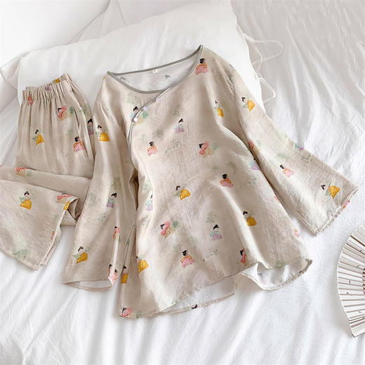 裁缝学苑AS271 中国风天丝新中式睡衣纸样家居服女装家居服做衣服样板 商品图2