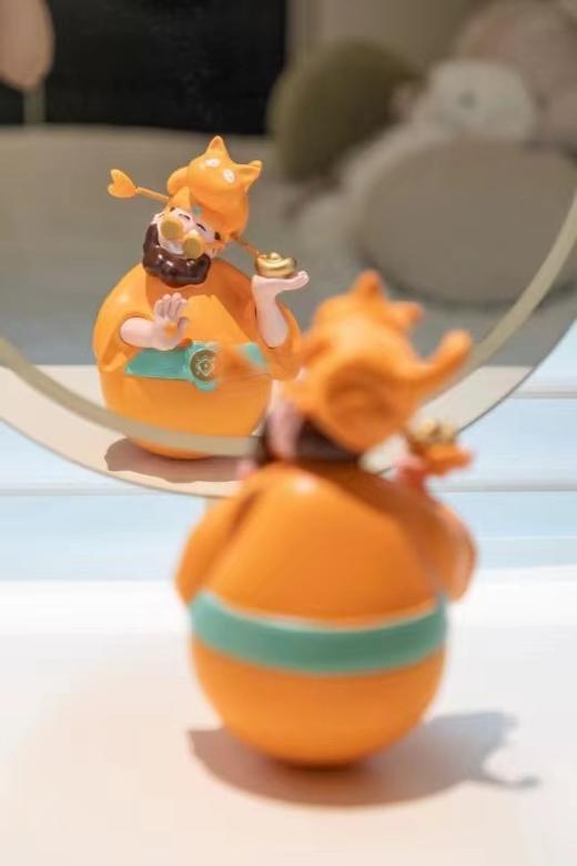 《四喜财神》20cm-明橙绿腰 商品图2