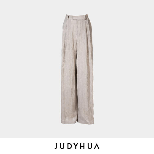 JUDYHUA 流沙系列皱褶阔腿裤 商品图3