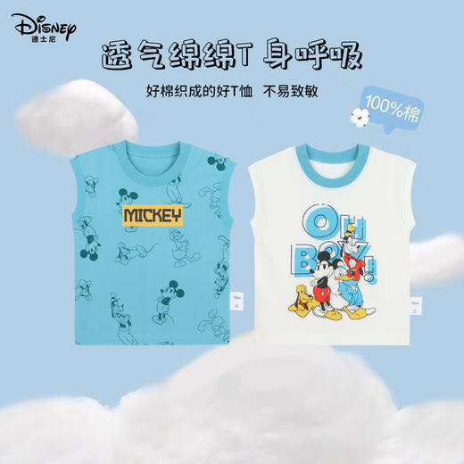 【21款秒杀套装】清仓 迪士尼联名童装 短袖套装/七分袖家居服套装/背心两件套 商品图4