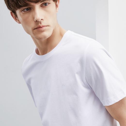 【抗菌】柒牌纯棉短袖T恤男夏季薄款时尚休闲中青年圆领体恤124T72990 商品图2