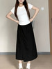 【2025夏季新款山本裤裙】高腰+八分裤裙的设计百搭且显瘦不易走光，面料透气舒服，日常上班通勤遛弯休闲裤Y 商品缩略图3