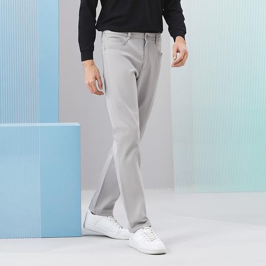 柒牌男装牛仔裤男2024春季新款商务休闲中青年耐磨中腰直筒长裤子 126H72440 商品图1