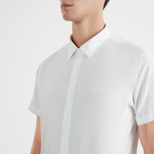 【特价】柒牌衬衫短袖男夏季新款商务通勤中青年含莫代尔男士翻领内搭衬衣122A70130 商品图2