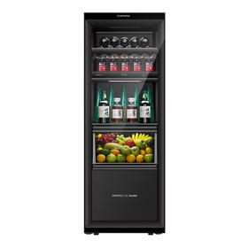 卡萨帝（Casarte）251升三温区原创平嵌零距离嵌入暖藏冰吧 茶叶饮料水果冷藏柜保鲜柜小型LC-251WLCDFM1U1