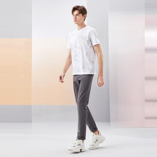 【5A抗菌2A防螨】柒牌男士短袖T恤夏季新款时尚潮流渐变印花上衣126T71490 商品图3