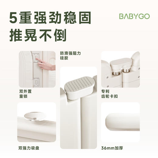 【BG】BABYGO彩虹熊猫游戏围栏 商品图3