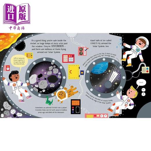 预售 【中商原版】走进科学 太阳系 Step Inside Science The Solar System英文原版 儿童科普纸板绘本 自然科学纸板书图画书 5-7岁 商品图2
