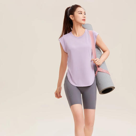 【限时秒】YOGACODE【火树银花系列】2024 春夏瑜伽背心上衣女宽松显瘦遮肉瑜伽服DSG420 商品图4
