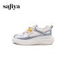 Safiya/索菲娅2024秋季百搭小个子松糕厚底增高休闲运动板鞋 SF43112102 商品缩略图5