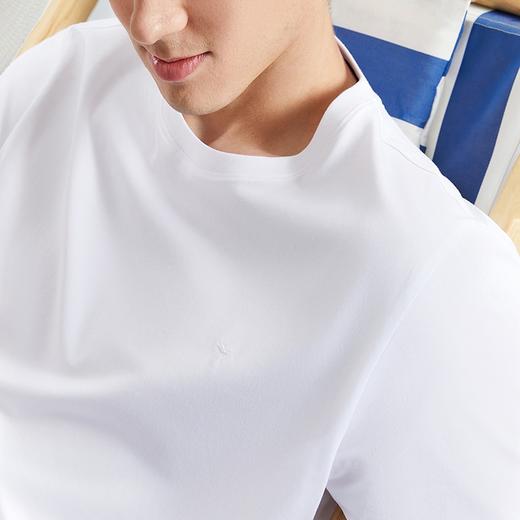 【凉感索罗纳】柒牌圆领短袖T恤男2024夏季新品时尚休闲薄款上衣126T71560 商品图2