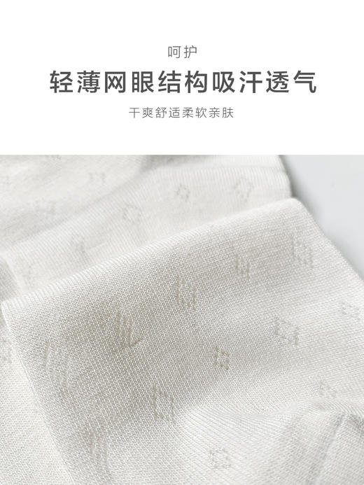 足装秀 24夏新男款短邦袜竹棉轻薄透气网眼抗菌男短款纯色男袜子 商品图6