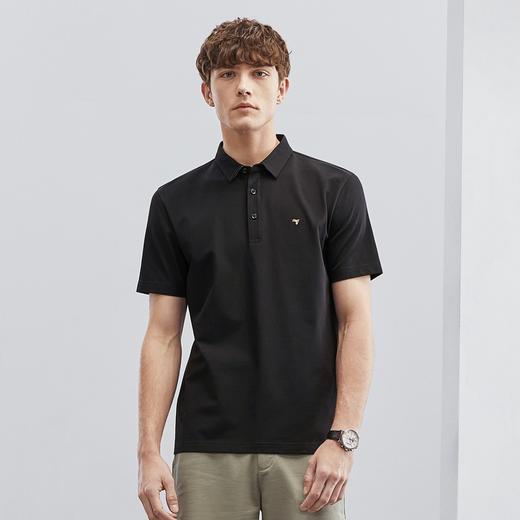 【特价】【3A抗菌/2A防螨】柒牌男士短袖Polo衫夏季薄款休闲商务翻领T恤衫124T70030 商品图1