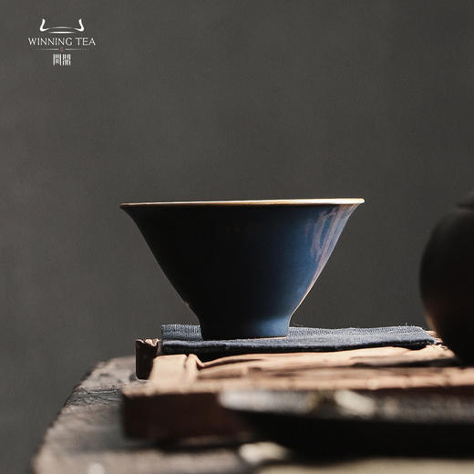 问鼎汝瓷黛蓝经典款斗笠杯（缺货） 商品图0