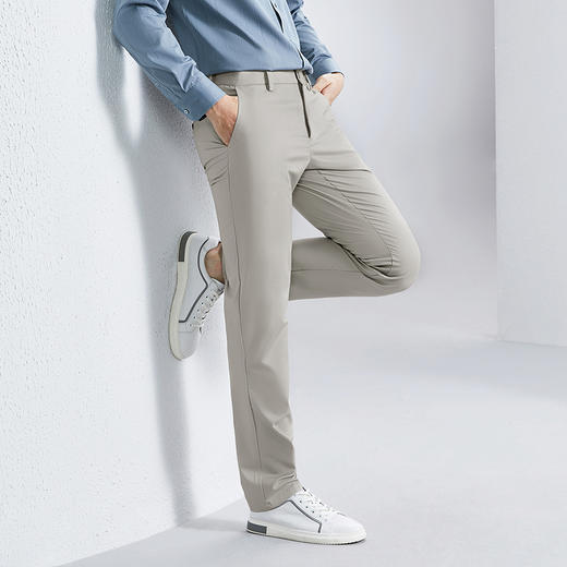 【含竹纤维】柒牌男装休闲裤男2024春夏新款商务通勤上班直筒长裤126H72060 商品图1