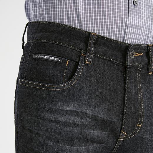 【桑蚕丝】柒牌牛仔裤年新款男时尚潮流百搭青年休闲直筒长裤122H70051 商品图2